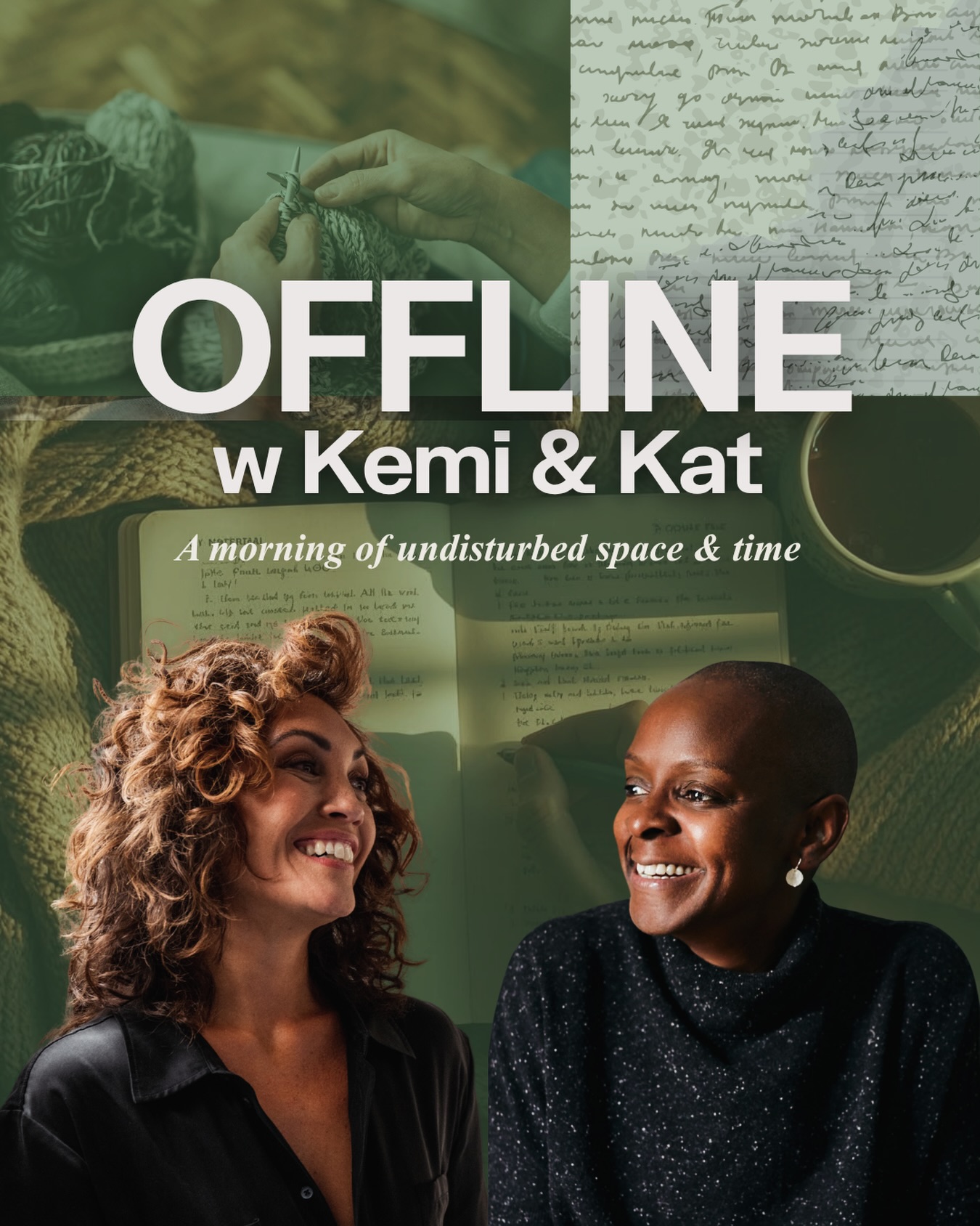 OFFLINE: 03.05.26 Melbourne 😌

My dear friend, @keminekvapil and I love to live in the quiet. In intentional time and space to tend to matters that often shoved aside like reading, writing, painting, writing handwritten letters, journaling. 

For some time we’ve talked about creating a morning for the community (you), to share this much needed time and space, to come together and share silence whilst giving the ‘shoved aside things’ time. 

And so, we’ve made it happen. 

If you find it hard to make this kind of space in your life and want to spend a morning together to pick up that book, paint, draw, doodle, daydream, map out your life, crossword, cut out pictures from magazines and stick them into your journal, knit, crochet, write love letters …then this is your morning. 

Hosted at the plant filled Glasshaus Inside in Cremorne and facilitated by Kemi and me, this will be a morning of nourishing what’s overdue … you time. 

Comment ‘offline’ and I’ll send you the booking link. Limited places 🌱. 

#katjohn #authenticliving #quiettime #goodforthesoul