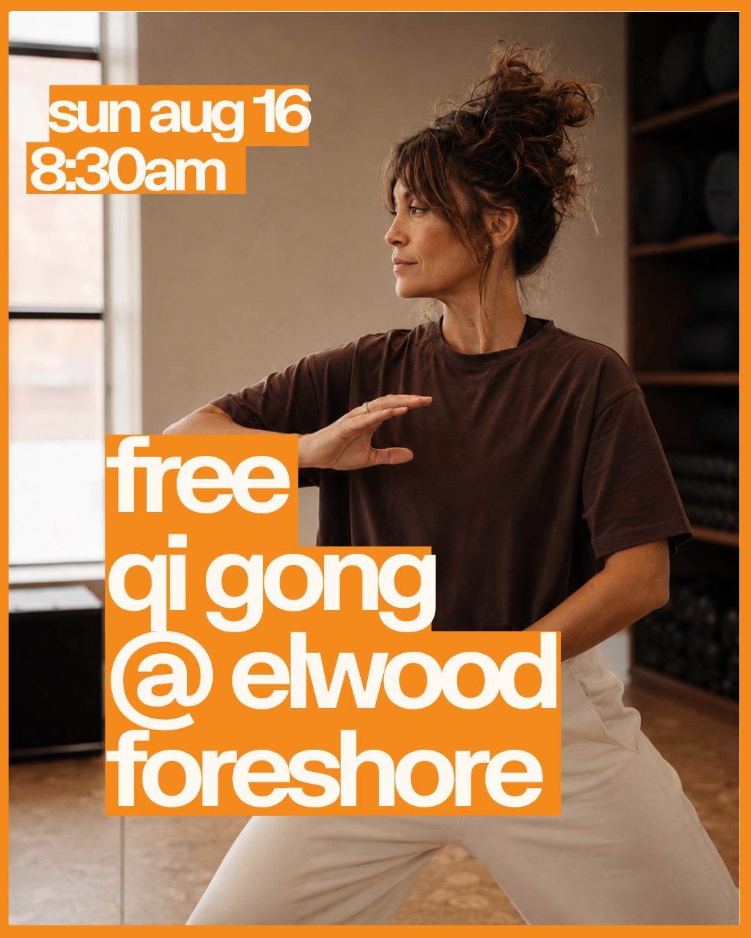 The sun is on our side for Free Community Qi Gong on the Elwood Foreshore ☀️ 

📅 Sunday 16 August 
⏰ 8:30am - 9:15am 
📍 Elwood Foreshore, on the sand in front of the @beachshackelwood 
🧥 Dress warm, layered and comfy 

This is one solid way to start your Sunday, overlooking the bay, dogs playing along the sand and coffee and yummy things at the nearby cafe. 

Come solo or bring people you love. If you’ve never done it before, no worries. I’ll see you down there legends. 

#katjohn #qigong #elwood #community