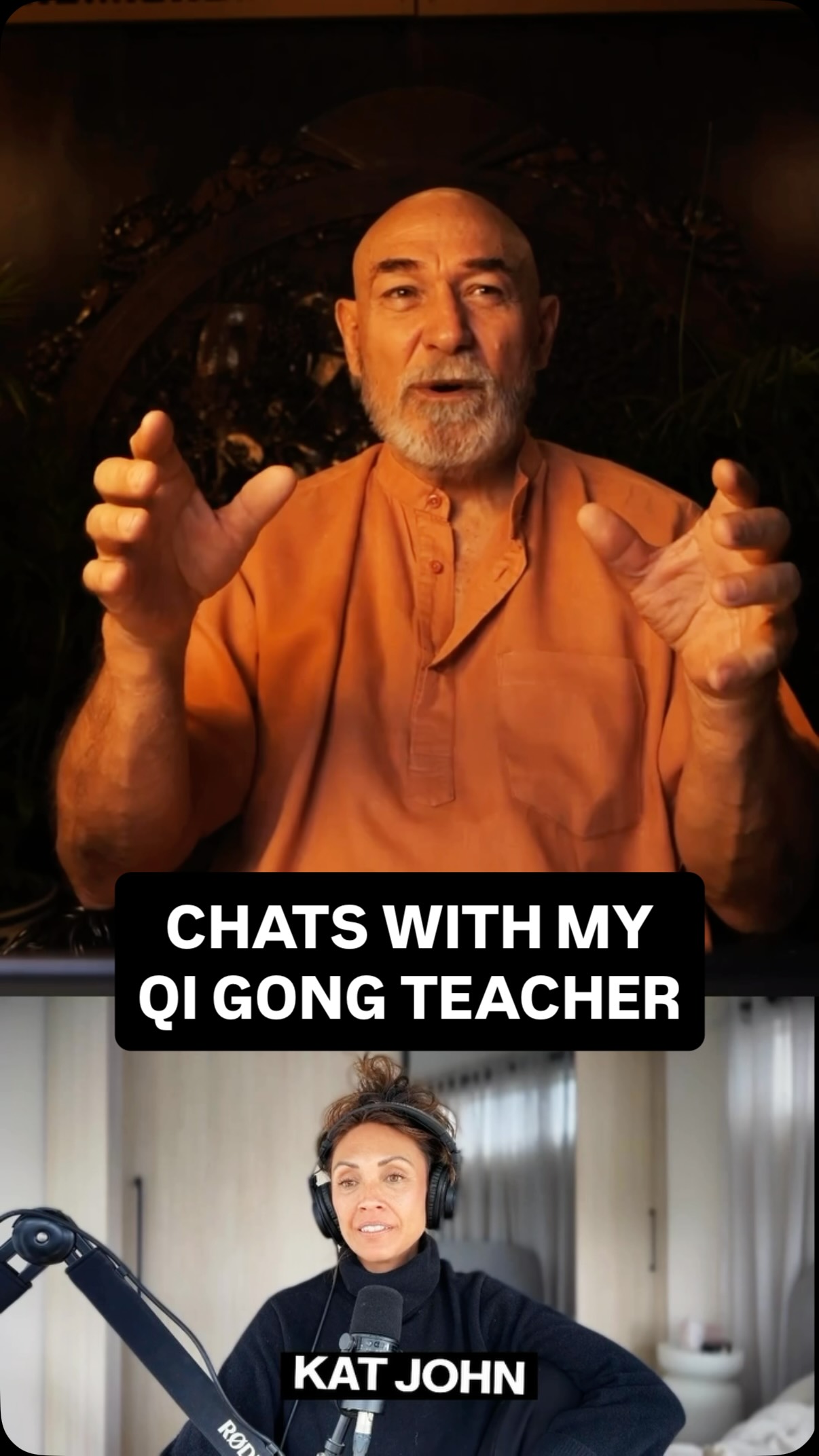 Meet my Qi Gong teacher, Peter Caughey from @forest_rock_qigong. I actually thought he was AI when I first saw him on instagram, ha, but it turns out he is indeed the real deal. 

I was drawn to his presence and thought, “well if this is the result of Qi Gong, I want to learn more about it”. And so I did through his online teacher training. 

We chatted on the podcast today. You can listen over at ‘Authentic’ the podcast 🎧. He’s a rock solid human being. 

#katjohn #qigong #wuwei #qigongpractice