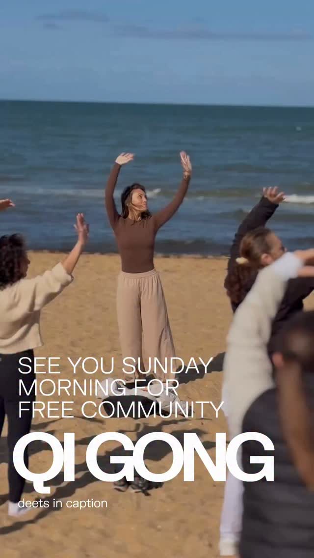 It’s going to be a glorious Sunday here in Melbourne ☀️ 
Free community Qi Gong. 

📅 Sunday 18 Oct
⏰ 8:30 - 9:15am 
📍 In front of the Beach Shack Cafe Elwood Foreshore 
👗 Warm and layered 

If you’re walking past and want to join in, feel free to do so. Bring your peeps you love or come solo. No experience needed. 

I’ll be away for the next X3 Sundays after this one so come on down and enjoy a blissful morning of feeling damn good in your being. 

#katjohn #qigong #qigongpractice #elwood #elwoodbeach